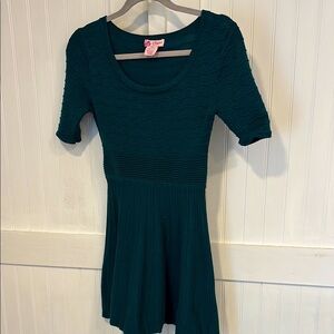Candie’s dark Teal, half sleeved, scooped neck sweater Dress size XS